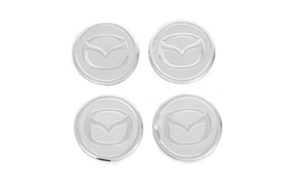 Stickers on caps V2 60mm (4pcs) for Mazda - Reelken Auto