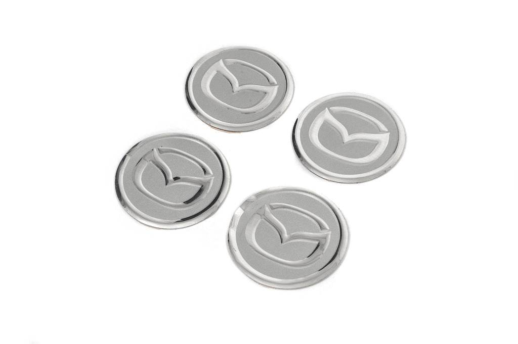 Stickers on caps V2 60mm (4pcs) for Mazda - Reelken Auto
