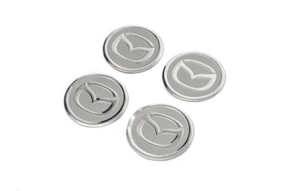 Stickers on caps V2 60mm (4pcs) for Mazda - Reelken Auto