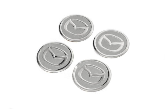 Stickers on caps V2 60mm (4pcs) for Mazda - Reelken Auto