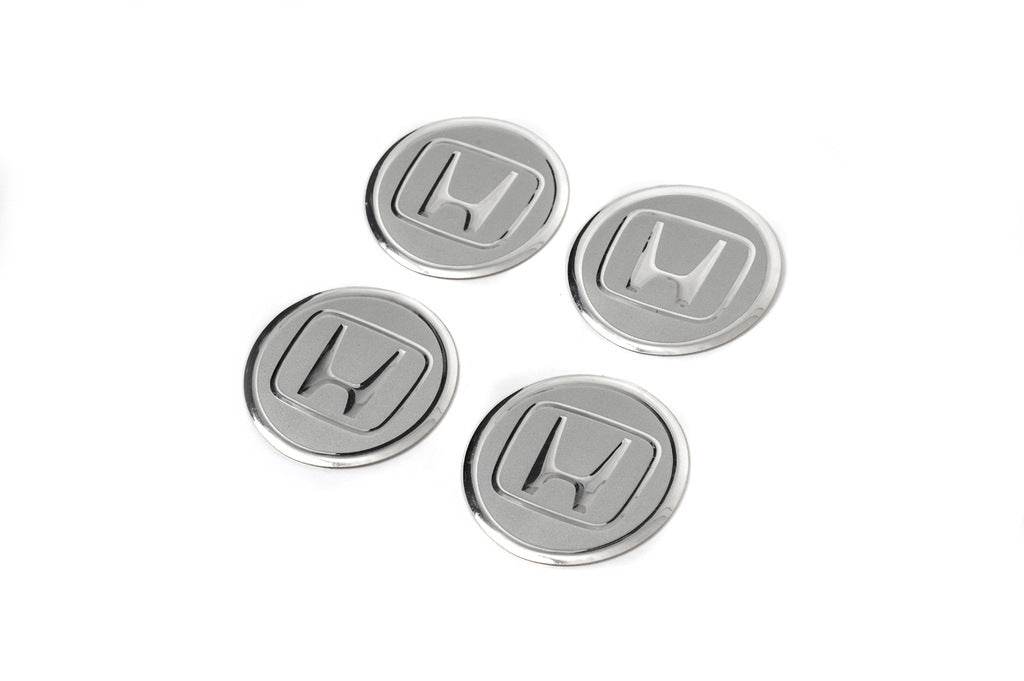 Stickers on caps V2 60mm (4pcs) for Honda - Reelken Auto