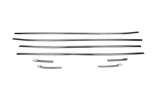 Lower Door Trim Set (8 pcs, Stainless Steel) for Toyota Corolla 2019- - image 2