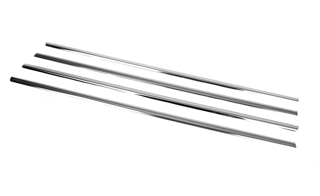 Side window chrome trims (4 pcs, stainless steel) for SsangYong Action 2005-2018 - image 3