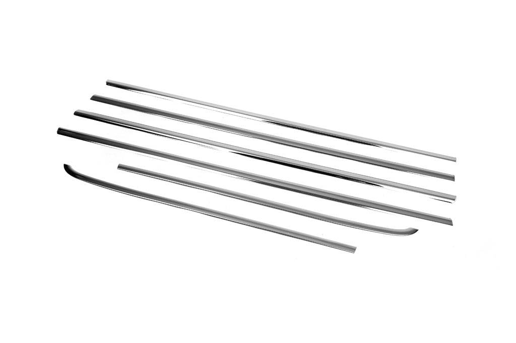 The outer edging of the glass (6 PCs, stainless steel) for SsangYong Kyron 2005-2014 - Reelken Auto
