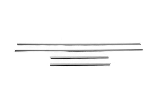 The outer edging of the glass (4 pieces, stainless steel) for Peugeot 207 - Reelken Auto