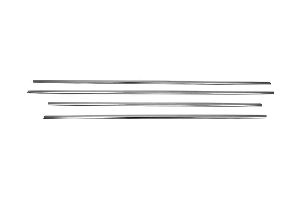 The lower border of glass (4 pieces, stainless steel) for Renault Fluence 2009-2016 - image 3