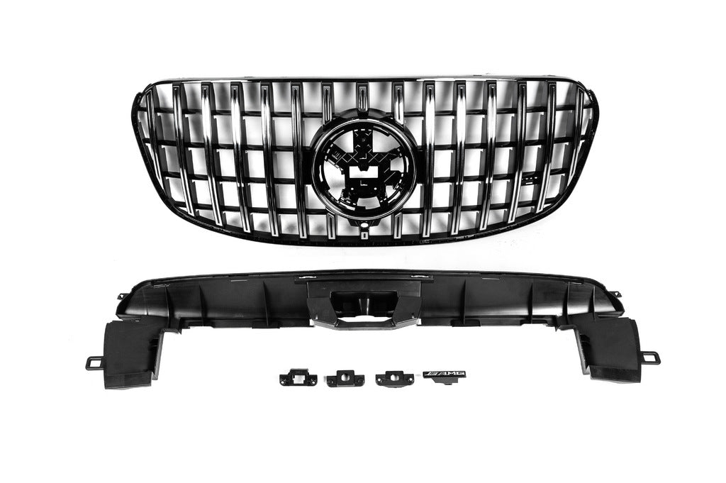 Front Grille 2023+ (GT Panamericana) for Mercedes GLS X167 2019- - image 4
