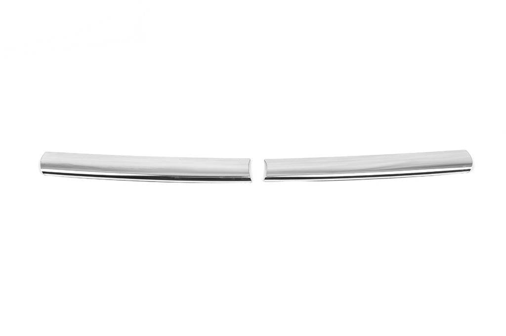 Covers on the upper grill 2013-2018 (2 pcs., stainless steel) for Ford Custom 2013-2022 - Reelken Auto