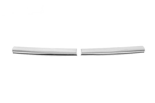 Covers on the upper grill 2013-2018 (2 pcs., stainless steel) for Ford Custom 2013-2022 - Reelken Auto