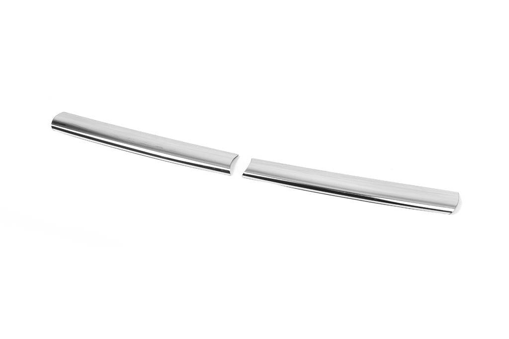 Covers on the upper grill 2013-2018 (2 pcs., stainless steel) for Ford Custom 2013-2022 - Reelken Auto