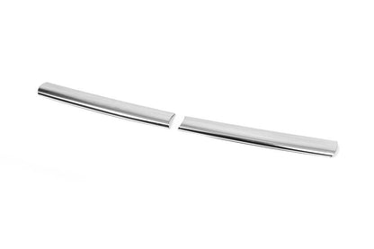 Covers on the upper grill 2013-2018 (2 pcs., stainless steel) for Ford Custom 2013-2022 - Reelken Auto