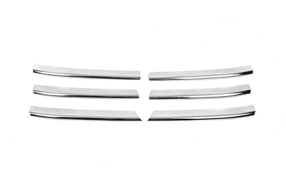 Lining on the grille (6 pieces, stainless steel) for Volkswagen T5 Caravelle 2004-2010 - image 2