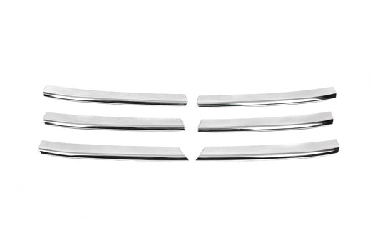 Lining on the grille (6 pieces, stainless steel) for Volkswagen T5 Caravelle 2004-2010 - image 2