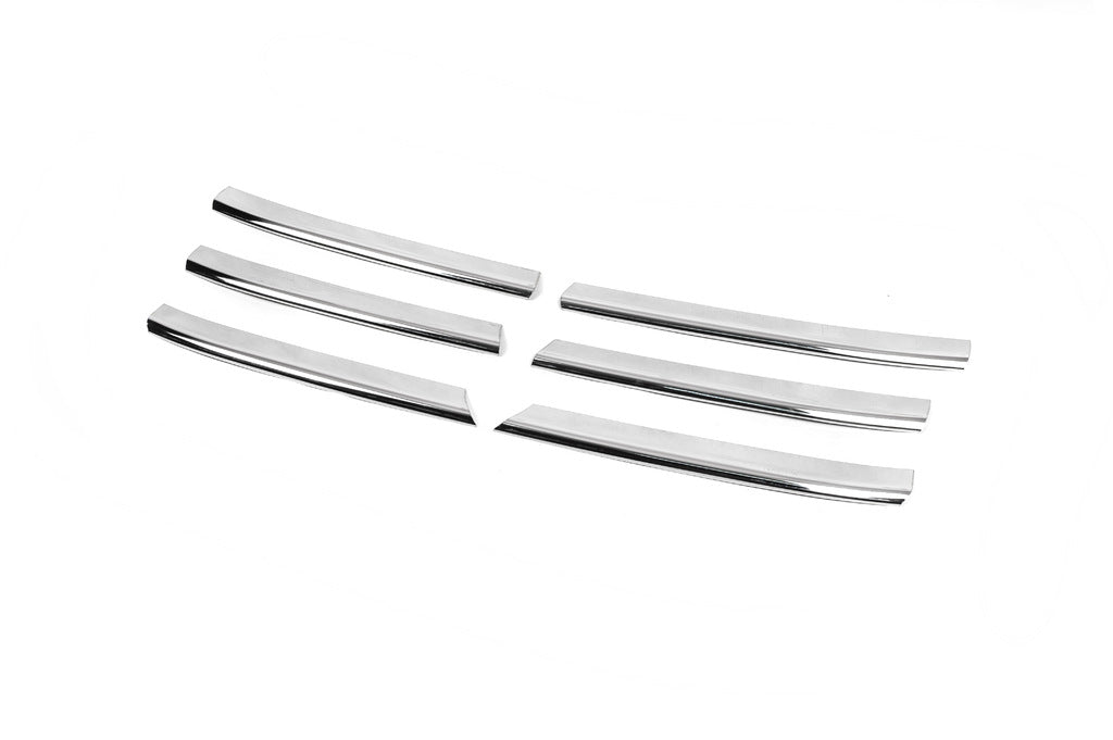 Lining on the grille (6 pieces, stainless steel) for Volkswagen T5 Multivan 2003-2010 - image 3