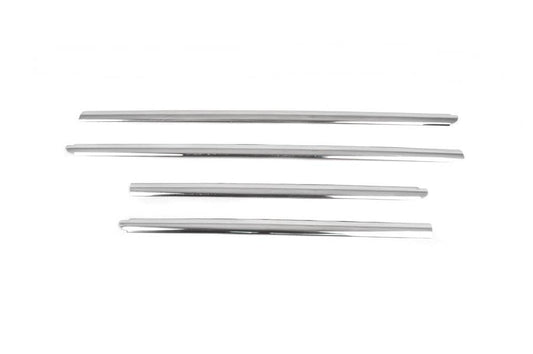 Outer edging of glass (Sedan, 4 pieces, stainless steel) for Renault Symbol 1999-2008 - Reelken Auto