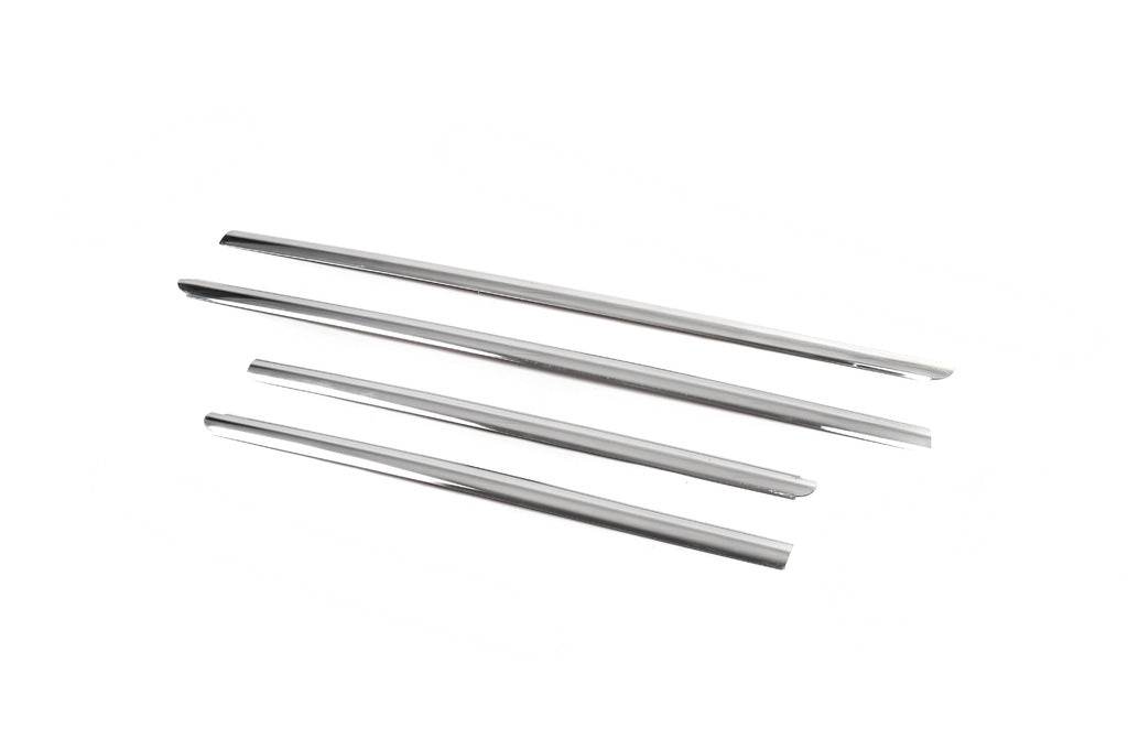 Outer edging of glass (Sedan, 4 pieces, stainless steel) for Renault Symbol 1999-2008 - Reelken Auto