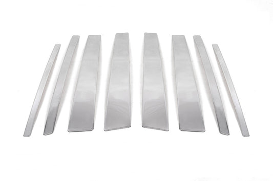 Stainless Steel Door Pillar Trim (8 pcs) for Suzuki Grand Vitara 2005-2017 - image 2