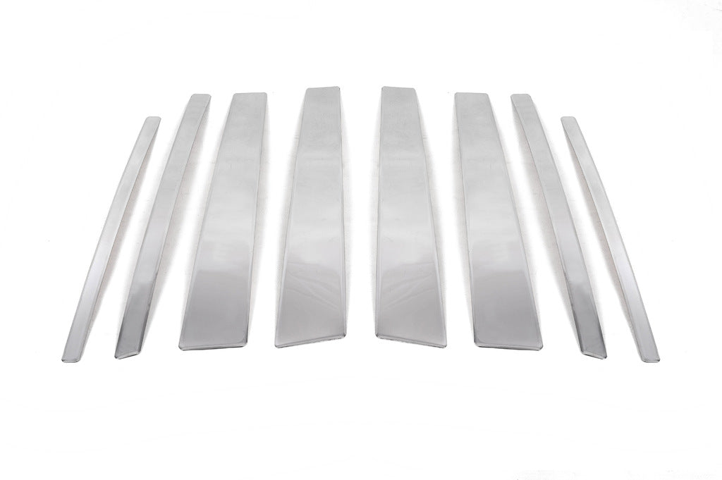 Stainless Steel Door Pillar Trim (8 pcs) for Suzuki Grand Vitara 2005-2017 - image 2