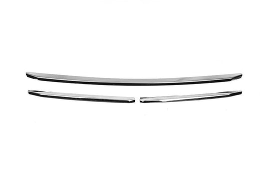 Covers on the radiator grill 2014-2022 (3 pcs., stainless steel) for Fiat Ducato 2006-2025 - Reelken Auto