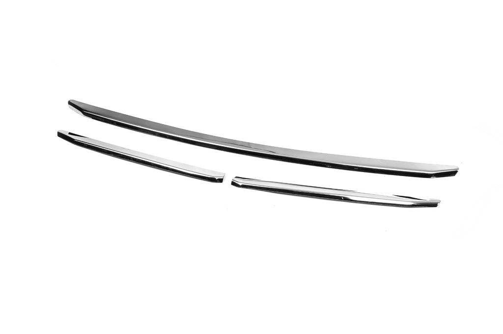 Covers on the radiator grill 2014-2022 (3 pcs., stainless steel) for Fiat Ducato 2006-2025 - Reelken Auto