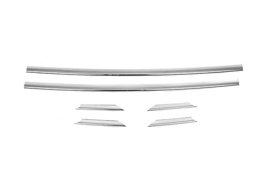 Bumper grille covers 2007-2015 (6 pcs, stainless steel) for Renault Trafic 2001-2015 - Reelken Auto