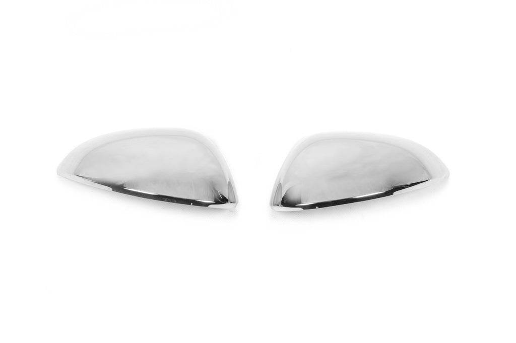 Covers for mirrors (2 pcs, stainless steel) for Seat Exeo 2008-2013 - Reelken Auto