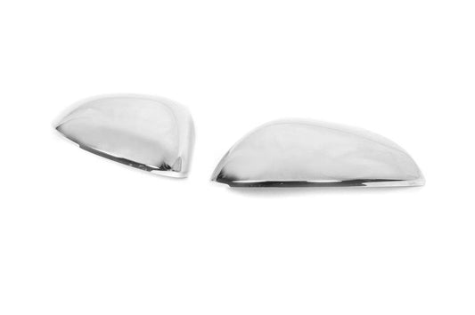 Covers for mirrors (2 pcs, stainless steel) for Seat Exeo 2008-2013 - Reelken Auto
