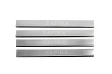 Door Sill Protectors Carmos V3 (4 pcs, Stainless Steel) for Opel Zafira A 1998-2005 - image 1