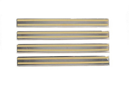 Carmos V3 sill plates (4 pcs., stainless steel) for Opel Zafira B 2005-2011 - Reelken Auto