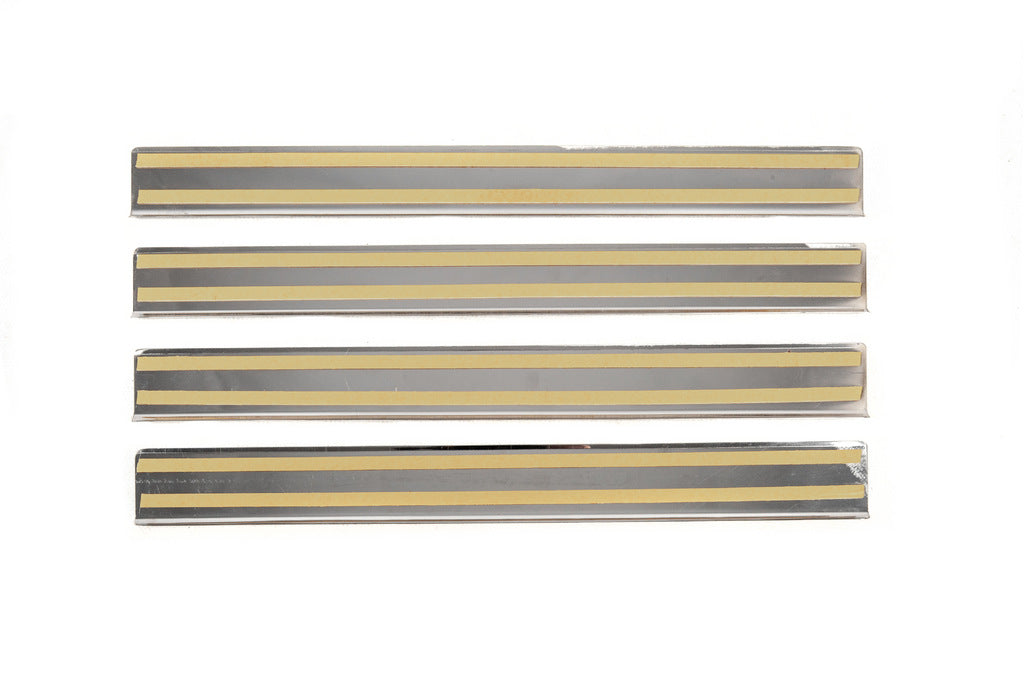 Carmos V3 sill plates (4 pcs., stainless steel) for Opel Zafira A 1998-2005 - image 3