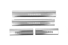 Door Sill Covers Carmos V2 (4 pcs, Stainless Steel) for Volkswagen Touareg 2010-2018 - image 1