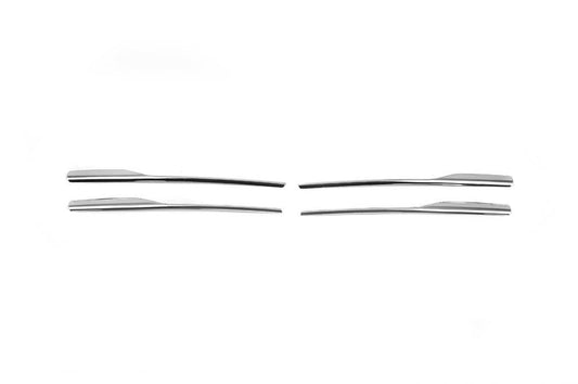 Lining on the grille option 1 (4 pieces, stainless.) for Dacia Sandero 2013-2020 - Reelken Auto