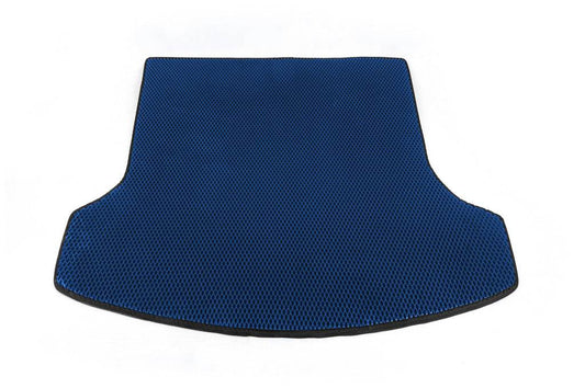 Trunk mat for +2 (long, EVA, Blue) for Nissan Qashqai 2007-2010 - Reelken Auto