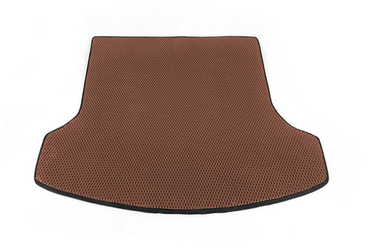 Trunk mat for +2 (long, EVA, Brown) for Nissan Qashqai 2007-2010 - Reelken Auto