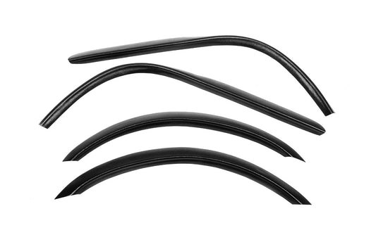 Fender flares (4 pcs, black, ABS plastic) for Daewoo Nexia 1995-2016 - image 1
