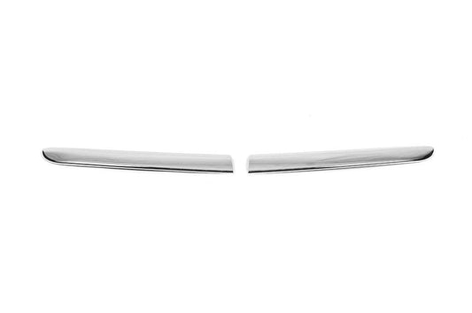 Lining on the grille (2001-2005, 2 PCs, stainless steel) for Peugeot 307 - Reelken Auto