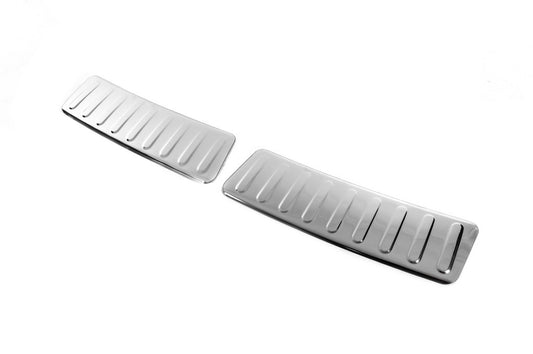 Cover on the rear bumper Carmos V2 (stainless steel) for Dacia Sandero 2007-2013 - image 2