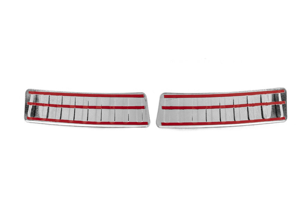 Cover on the rear bumper Carmos V2 (stainless steel) for Dacia Sandero 2007-2013 - image 3