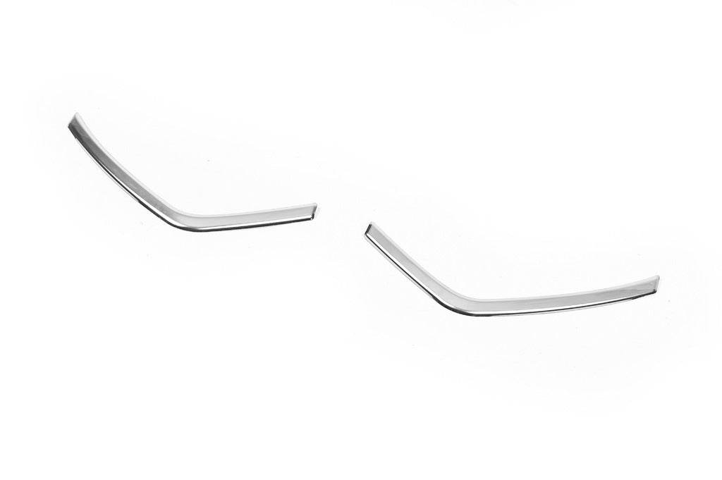 Lining on the grille (2 PCs, stainless steel) for Dacia Duster 2018-2024 - Reelken Auto