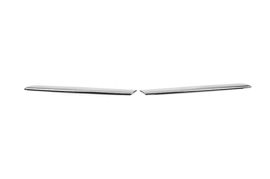 Overlays for the OmsaLine radiator grille (2 pcs, stainless steel) for Renault Clio IV 2012-2019 - image 2