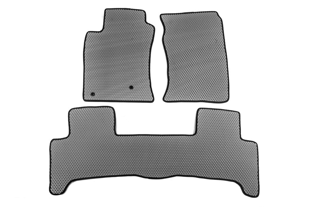 EVA Floor Mats (3 Rows, Gray) for Toyota Land Cruiser Prado 120 2002-2009 - image 3