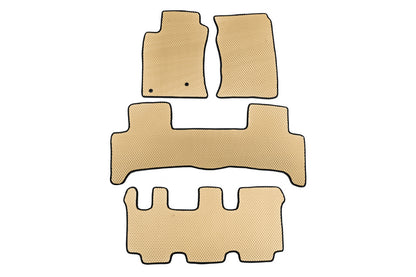 EVA Floor Mats (3 Rows, Beige) for Toyota Land Cruiser Prado 120 2002-2009 - image 1