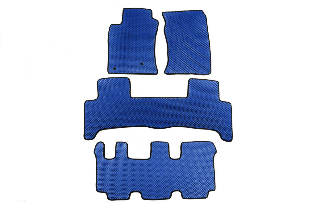 EVA Floor Mats (3 Rows, Blue) for Toyota Land Cruiser Prado 120 2002-2009 - image 1