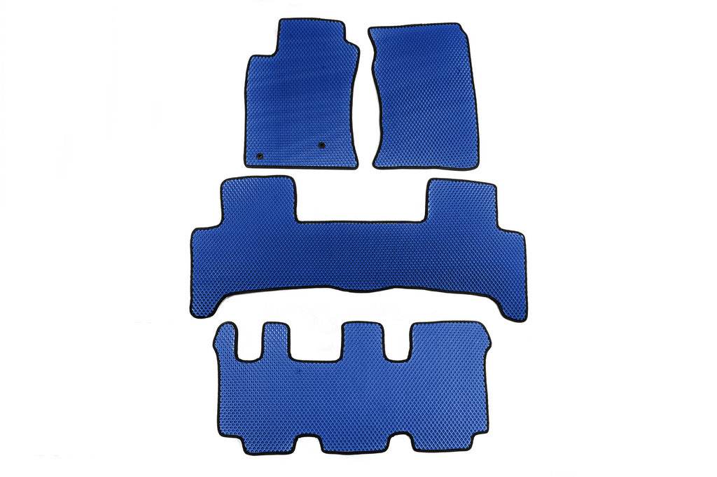 EVA mats (3 rows, Blue) for Toyota Land Cruiser Prado 120 - Reelken Auto