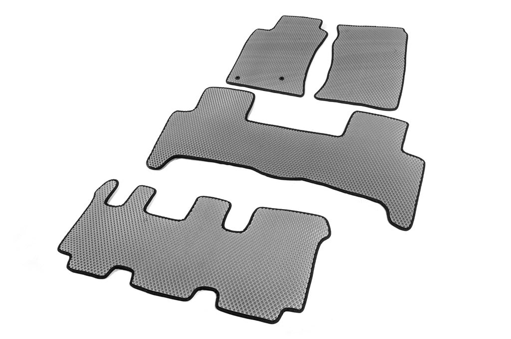 EVA Floor Mats (3 Rows, Gray) for Toyota Land Cruiser Prado 120 2002-2009 - image 2