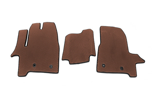 EVA Floor Mats (Front, Brown) for Ford Custom 2013-2022 - image 1