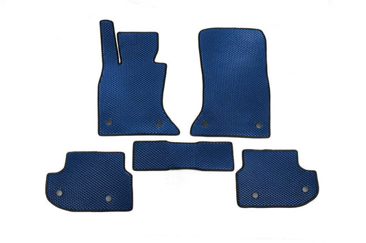 Mats 2013-2016 (EVA, blue) for BMW 5 series F-10/11/07 2010-2016 - Reelken Auto