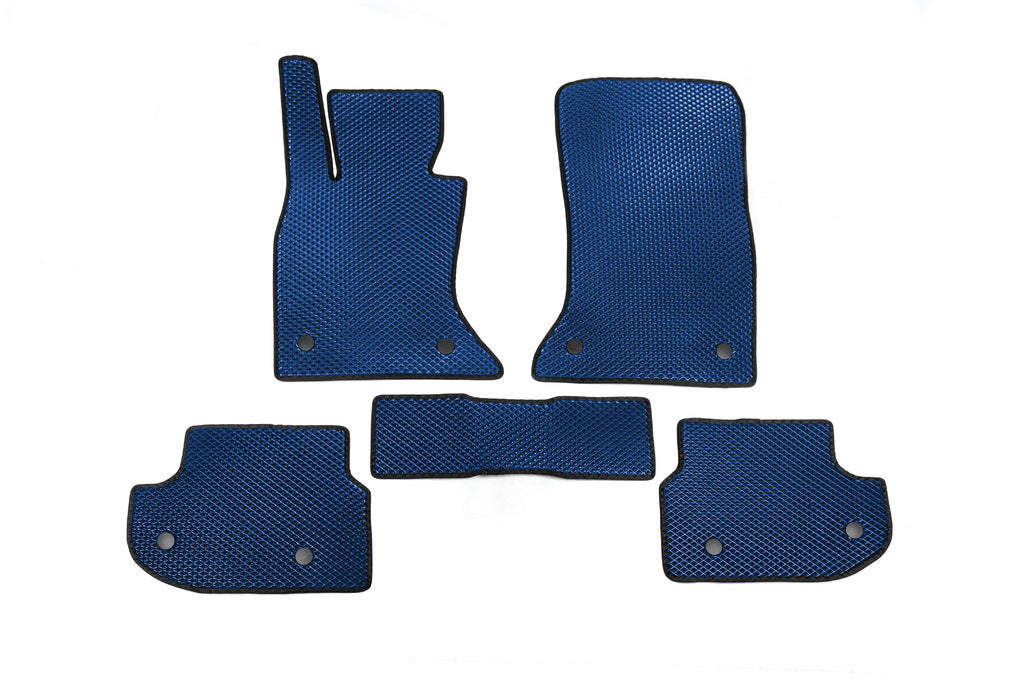 Floor mats 2013-2016 (EVA, blue) for BMW 5 Series F10/F11 2010–2016 - image 2
