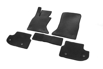 Floor mats 2013-2016 (EVA, black) for BMW 5 series F-10/11/07 2010-2016 - Reelken Auto