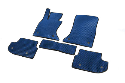 Floor mats 2013-2016 (EVA, blue) for BMW 5 Series F-10/11/07 2010-2016 - image 1